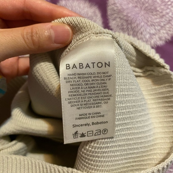 Aritzia Babaton Sculpt Knit Criss Cross Cropped Tank in Matte Pearl - Picture 9 of 11